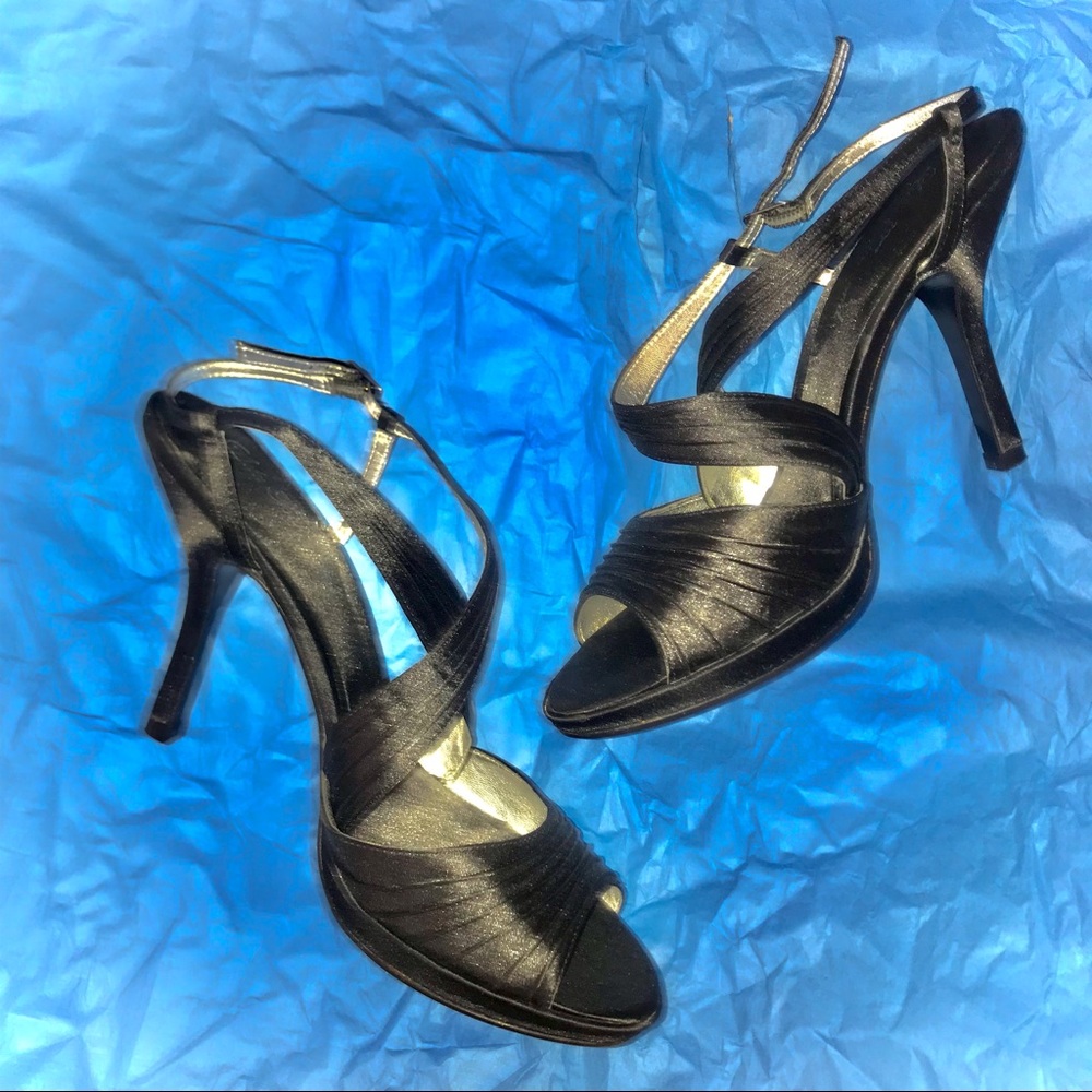 Gatsby Joan & David Circa Cord Accent Strappy Stilettos 4.25 inch - Picture 7 of 10